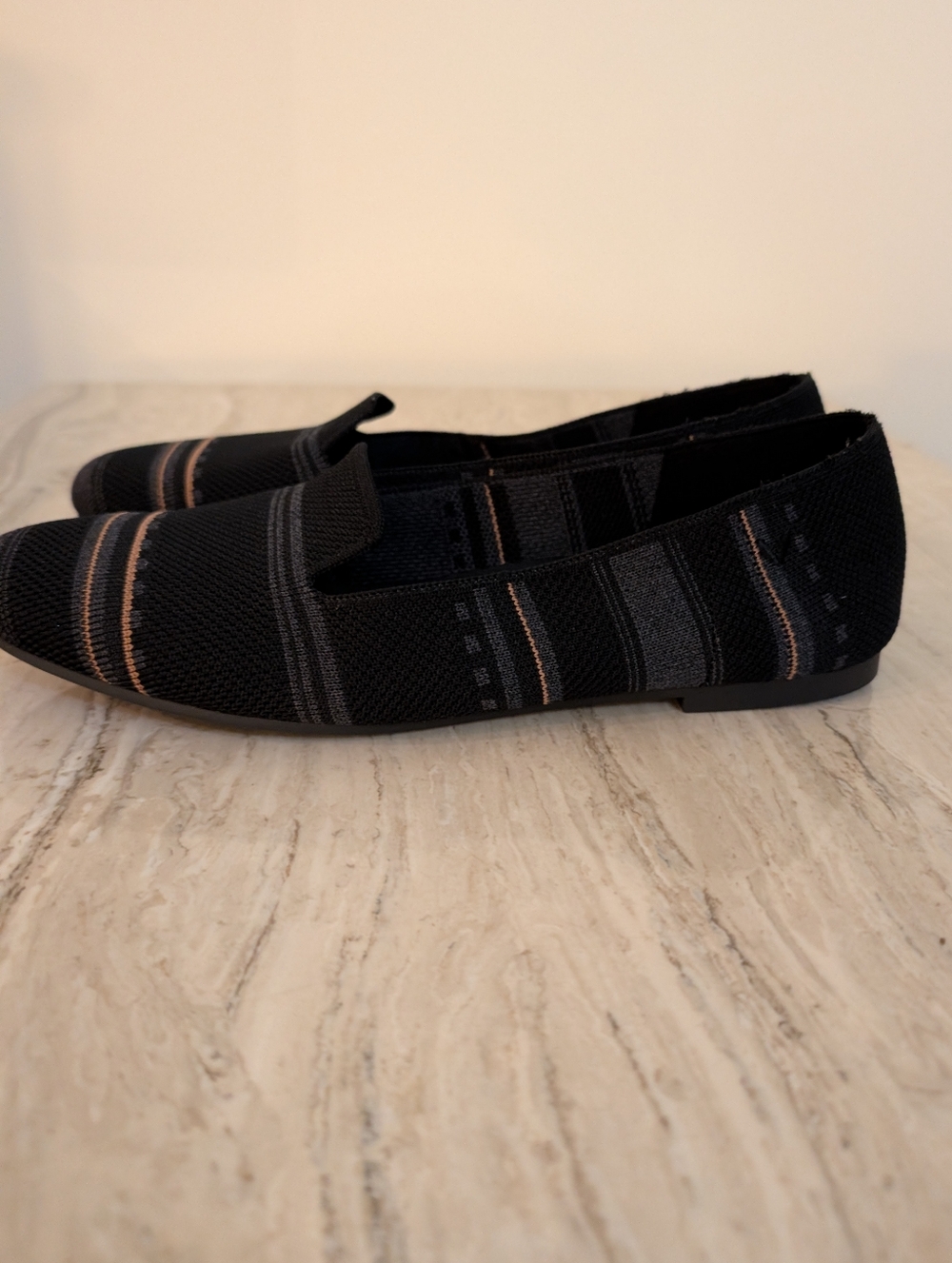 Vivaia Elly Black Striped Loafer EU 40/ US9 - Picture 2 of 5